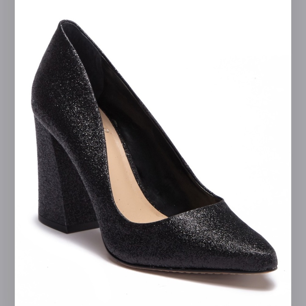 Vince Camuto Talise black sparkly heels